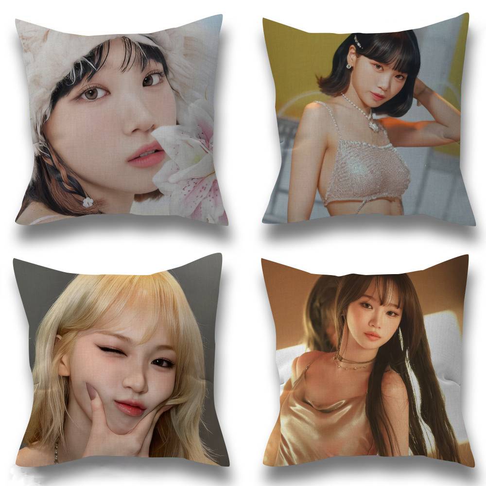 Singer CChaewon beauty Pillow Covers Cartoon Sofa Decorative Home Doublesided Printing Short Plush Cute Cushion Cover