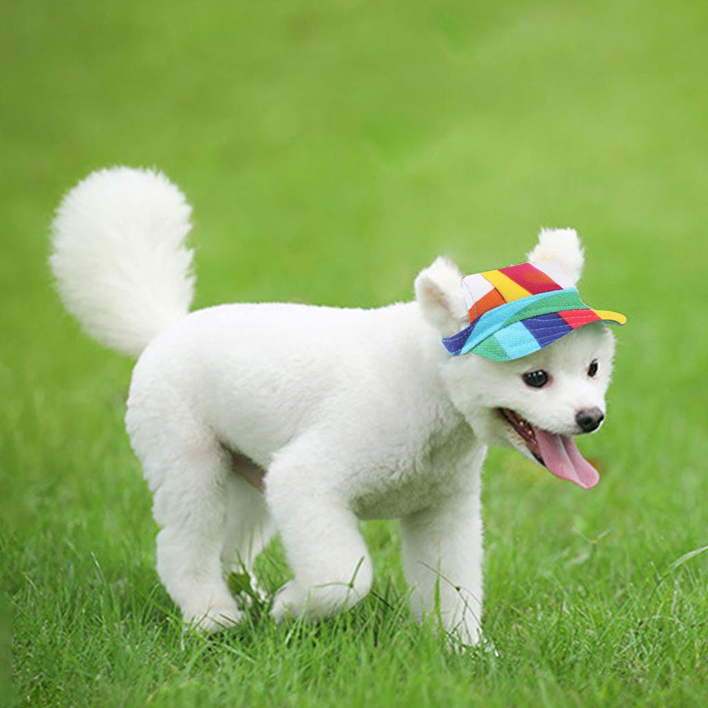  Kleine Haustier Sommer Leinwand Kappe Hund Baseball Visier Hut Welpen Outdoor Haustier Kappe