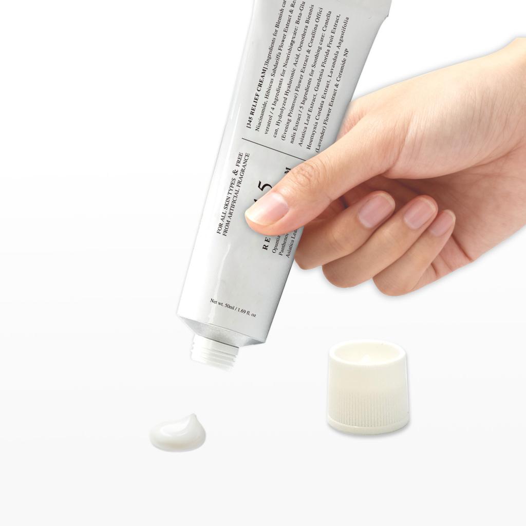 Relief Face Cream 50ml, Soothing Repair Moisturizing Facial Cream For Skin Barrier Care