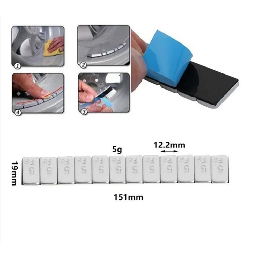 60g Tegenwichtblok Met Kleefrubber Wiel Chassis Tegenwiel Balansblok Gewicht IJzeren Wiel Bandenbalancer