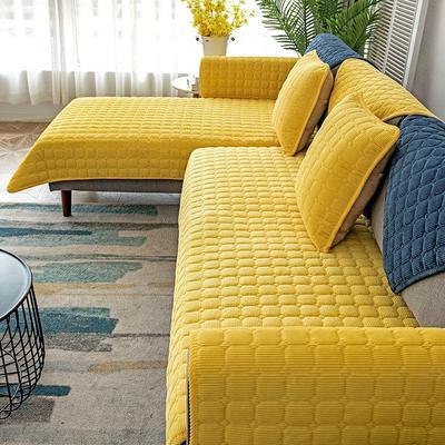 Solid Color Non-slip Sofa Cover Thicken Soft Sofa Towel for Living Room Furniture Decor Sofa Slipcovers Couch Covers