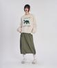 Slow Record House Nylon Cargo Long Skirt_Khaki