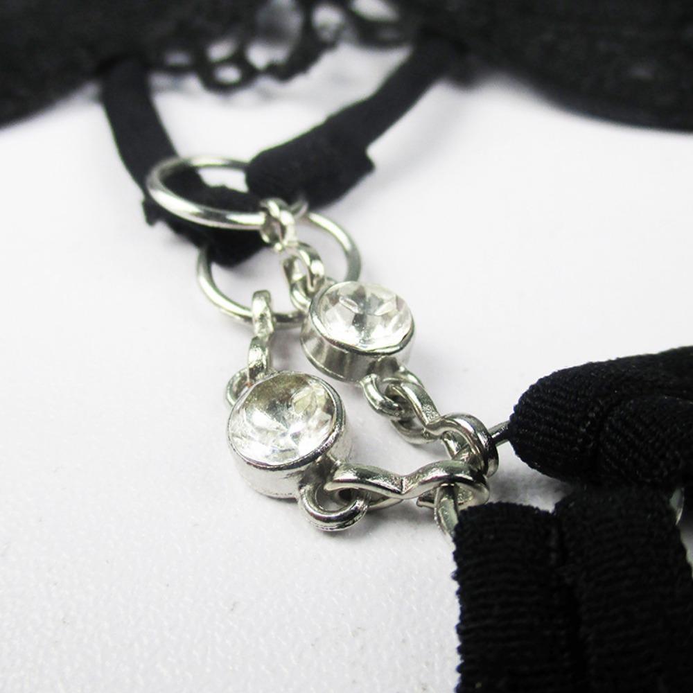 Hot Perspective Young Woman Women's Thong Sexy Embroidery Low Waist Metal Buckle Seduction Panties Sexy T-pants 2171