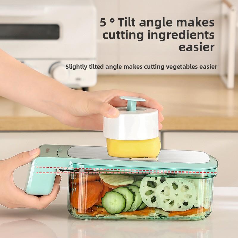 Multifunktionaler Gemüseschneider, Kartoffelraspeln, Reibe, Hobel, Zerkleinerer und Reibe