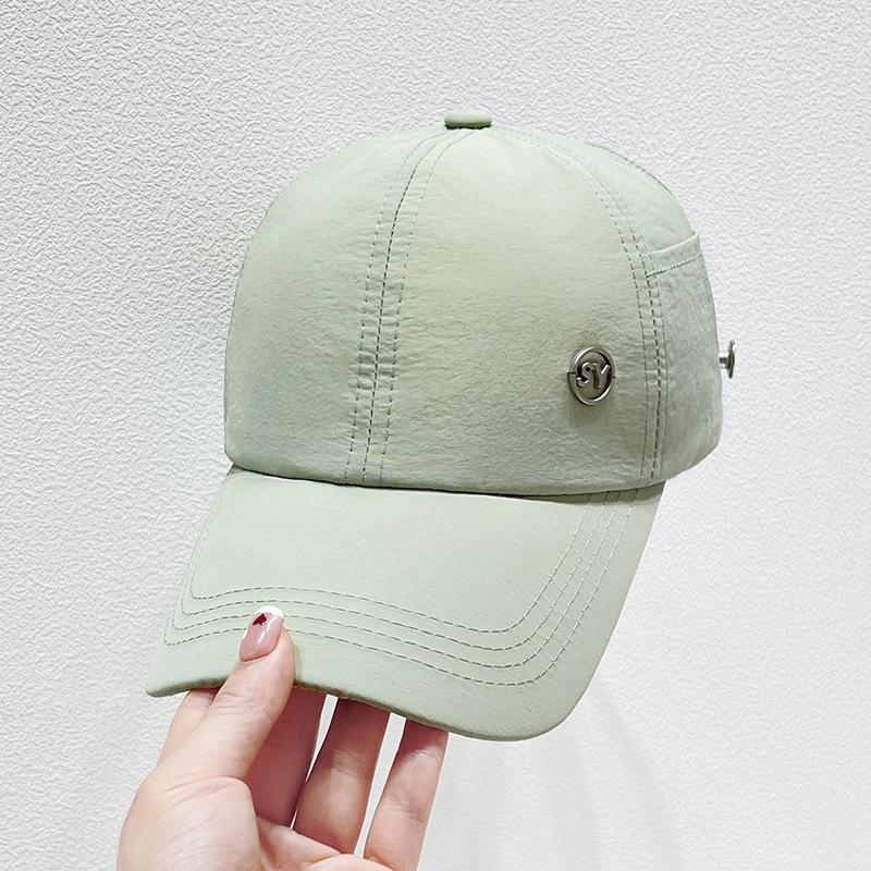 

Модные бейсболки унисекс с вышитой буквой, повседневные акриловые шляпы для спорта на открытом воздухе от солнца adjustable светло-зеленый