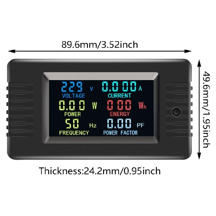 Wattmeter Power Meter Voltmeter AC110/220V Voltage 100A Current Power Analyzers LED Electricity Meter Detectors