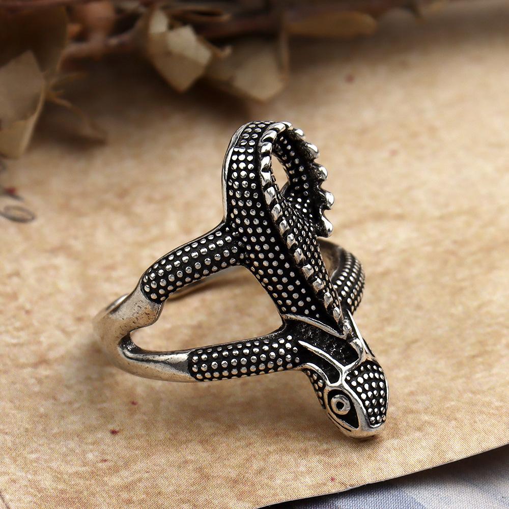 Retro Lizard Men's Ring Hip-hop Domineering Trendy Jewelry