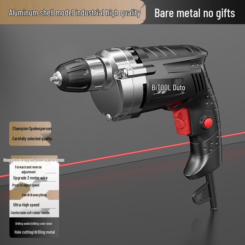 High Power Multifunctional Corded Electric Drill for Wall Drilling & Hole Punching, 220V.