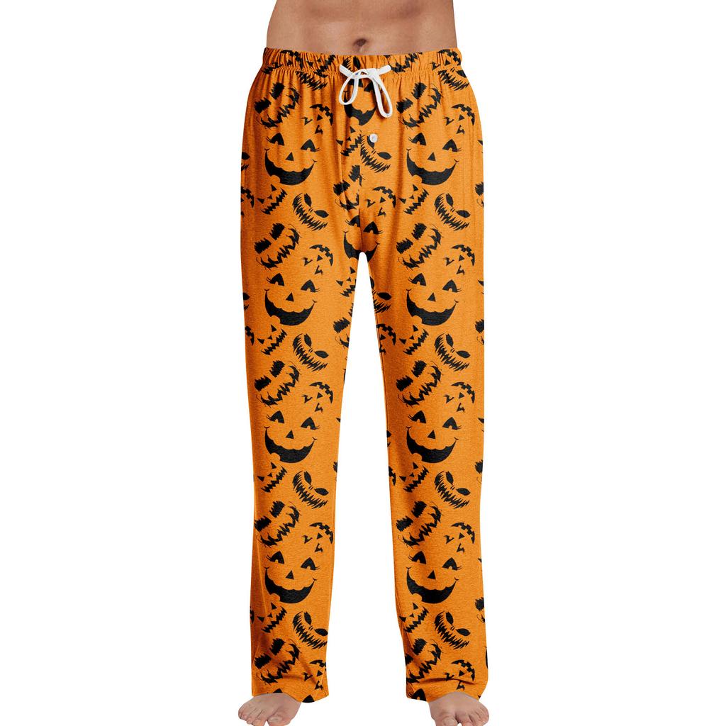 Anime Pajama Pants Sleepwear Casual Drawstring Elastic Waist Pants Comfy Straight Yoga Loose Trousers