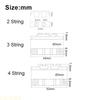 A1A2 Electric Bass String Guide Bass Headstock Protector Retainer Metal Texture