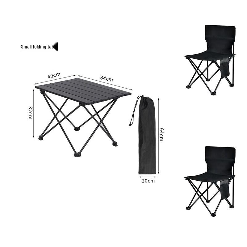 Jun Kai Wei Portable Aluminum Outdoor Folding Table Set