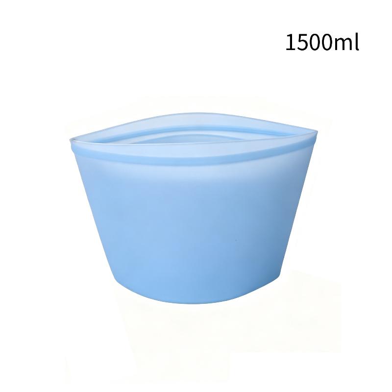 1Pcs Airtight Leakproof Food Grade Freezer Bag Reusable Silicone Storage Bags For Meat Veggie Marinating & Lunch