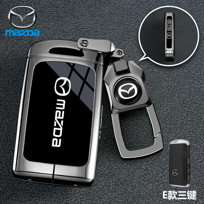 Leather 2 3 Buttons TPU Key Holder For Mazda 2 3 5 6 CX7 CX9 RX8 MX5 MPV Demio Car Key Cover Case Remote Shell Fob Bag Protector JYE3