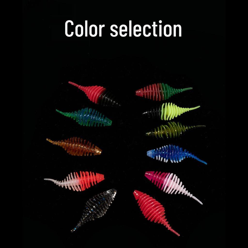 Miękka przynęta typu Grub z haczykiem - Texas Rig i Haczyk Jigowy, Idealna do łowienia przy dnie