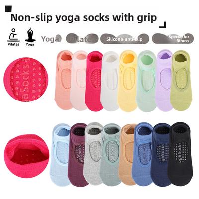 Anti-slip Summer Backless Thin Yoga Socks, Sports and Fitness Indoor Floor Socks, Dance Practice Socks