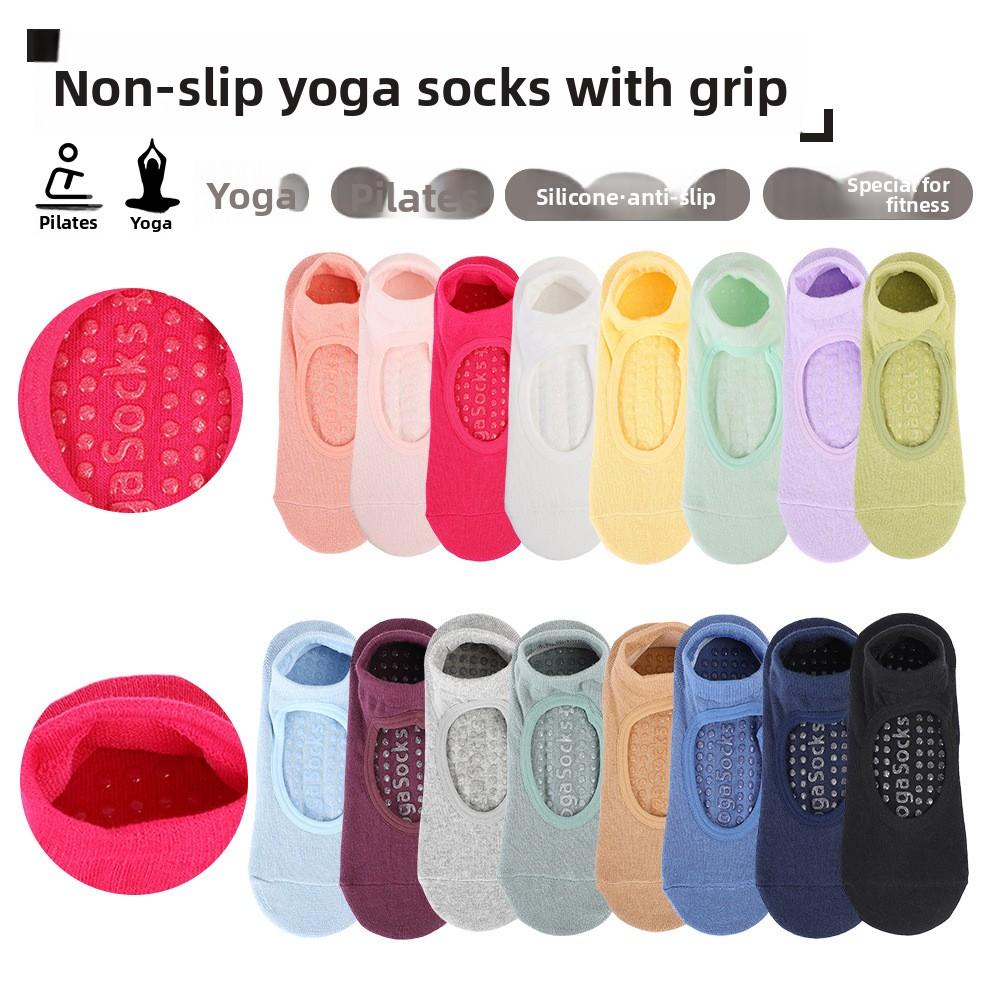 Rutschfeste Sommer Rückenfreie Dünne Yoga-Socken, Sport- und Fitness-Indoor-Bodensocken, Tanzübungssocken