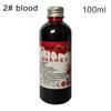 30/60/100ml Halloween Emulation Fake Props Makeup Blood Blood Whole Cosplay Prank Props Makeup Person Plasma Fake Cosplay Props