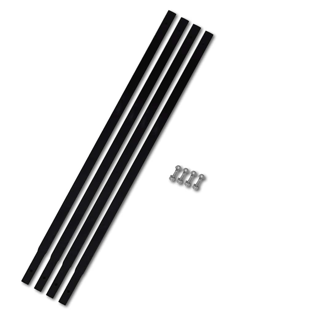 Țeavă de extensie la sol pentru burghiu de pământ, 4 x 1 m, Oțel