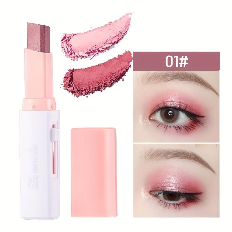 2 In 1 Pearly Highlighter Eyeshadow Stick Makeup Waterproof Long Lasting Glitter Eyeshadow Eyeliner Stick Eyes Makeup Cosmetics