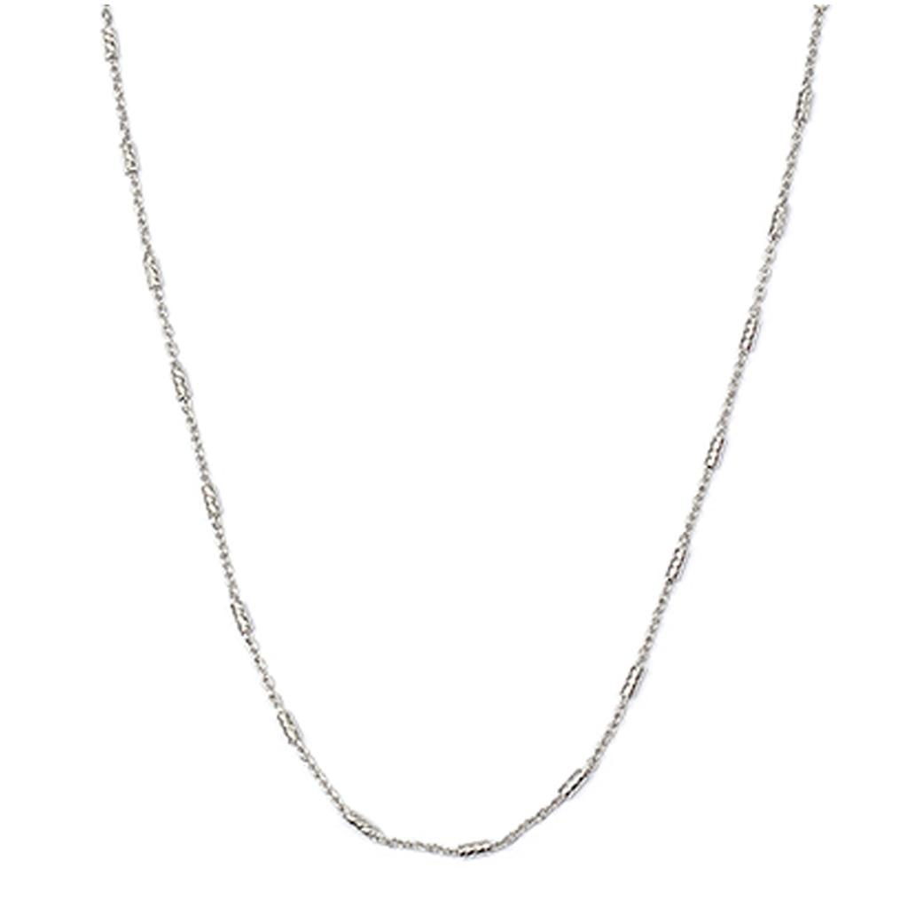 Les Trésors De Lily [R3751] - Rhodium-plated Silver 'Choreography' Necklace - 45 Cm 1 Mm