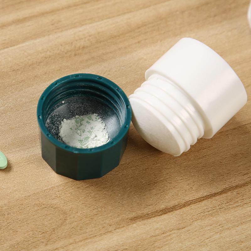 Multifunctional Pill Box: Cutter, Grinder, Divider & Sealed Storage