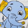Summer Kids' Cartoon Elephant Tee: Boys' Short-Sleeve Cotton Onesie