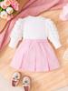 Girls Outfit Printed Long SleeveTops And  Skirt  Children' Clothing Sets Size