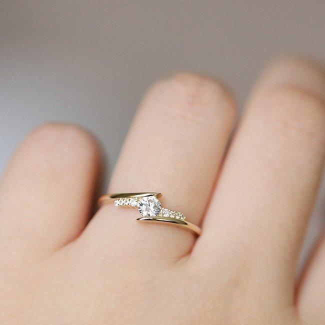 

ZHOUYANG Ring For Women Simple Style Cubic Zirconia Wedding Ring Light Gold Color Fashion Jewelry KBR103 5