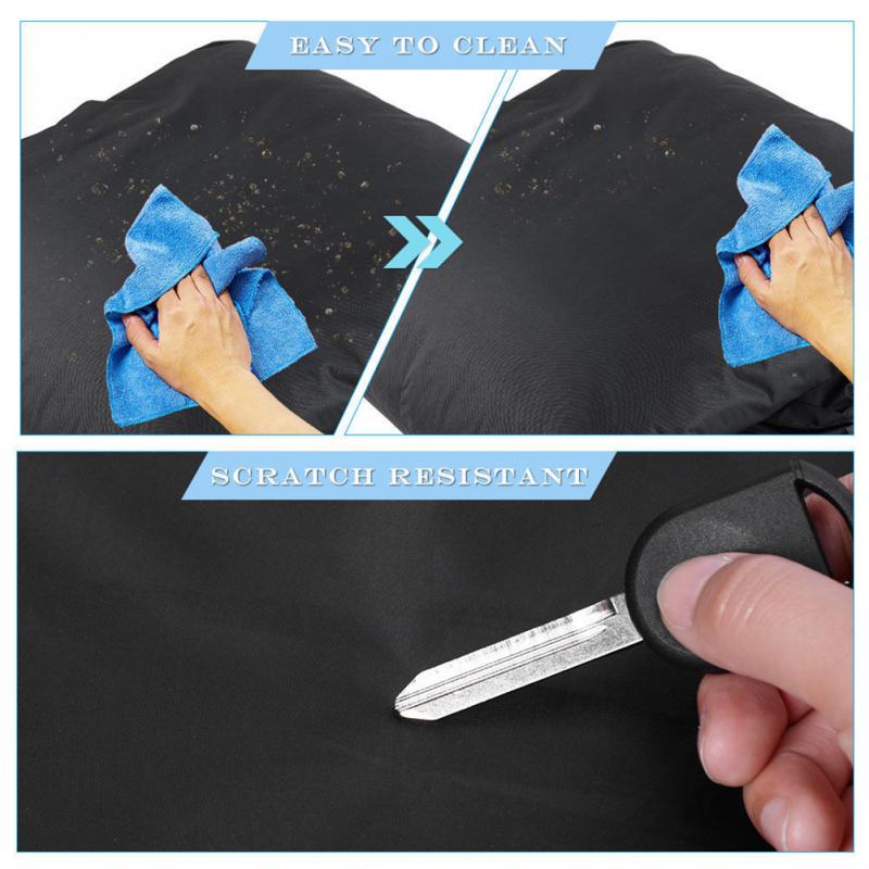 L/XXL/XXXL Polyester Car Cover with Storage Bag ATV Storage Cover Dustproof Waterproof Large Quad Bike Universal Black