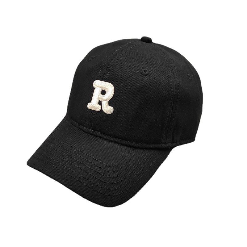 Large head circumference large size hat men's and women's soft top letter baseball cap four seasons men's cap R word