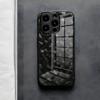Custodia per Telefono Fundas in Fibra di Carbonio Forgiata Per IPhone 17 Air 16 E Pro Max 15 14 13 Mini 12 Pro 11 Max Plus Copertura in Vetro Nero
