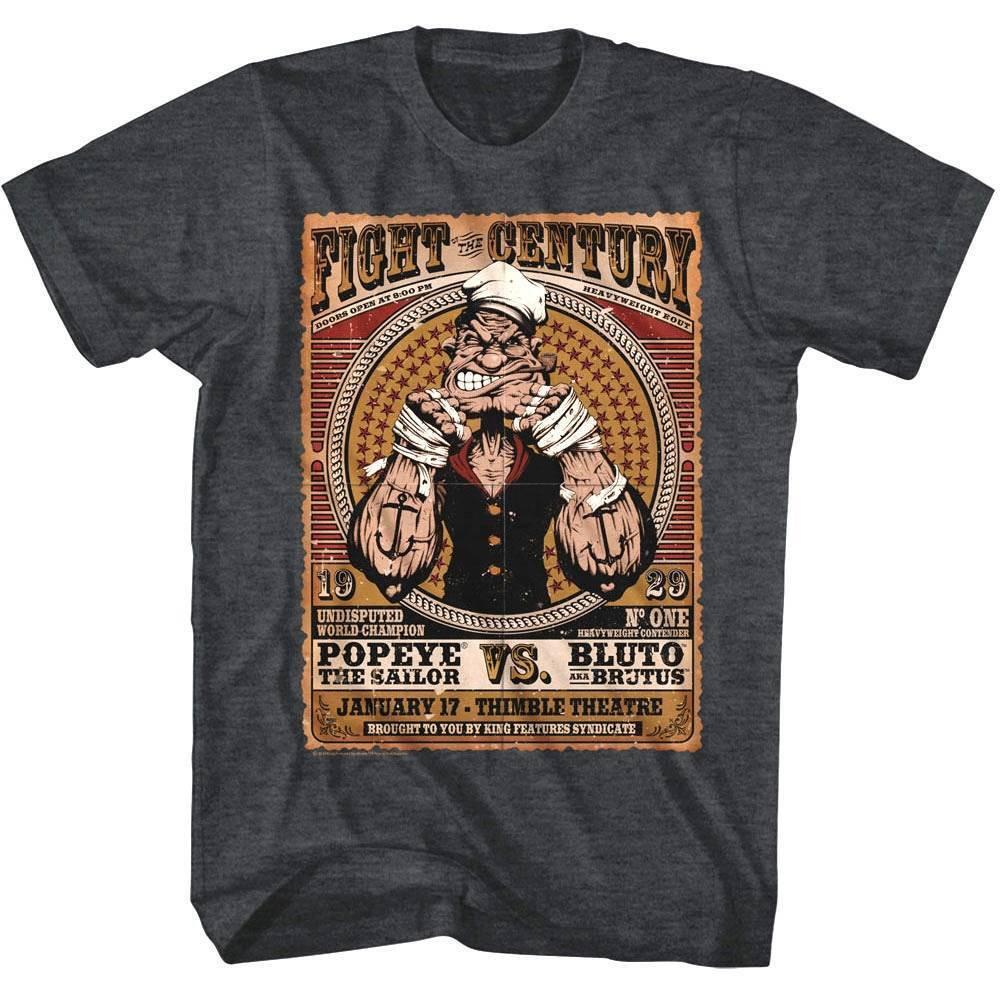 Popeye v Bluto Fight of the Century Men T Shirt XXXXL