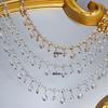 0.5/1/2M Rhinestone-Embedded Clear Glass Copper Chains For DIY Ancient Style Hairpins Bracelets Necklaces Jewelry Accessories
