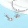 Ahthen Copper Bead Charms Crab Dangle Charm Fit Snake Chain Bracelets Necklaces for Women Jewellery Making High Quality