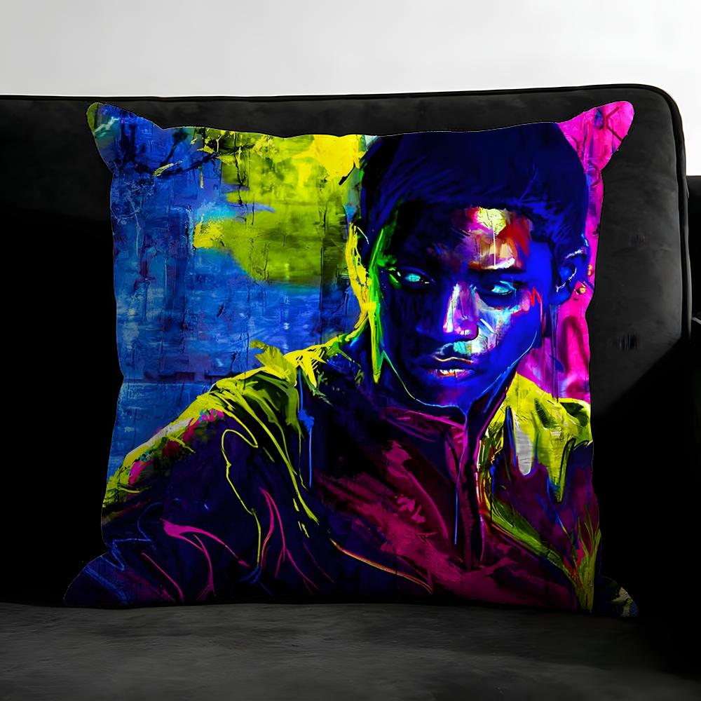 S-Snowfall Tv Series Cushion Cover Pillowcase Ultra Soft Skin Friendly Fabric Cloud Like Comfort & Concealed Zipper