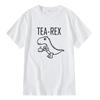 2026 Zomer Tearex Grappige Dinosaurus Woordspeling Grafisch T-shirt Schattig Minimaal Thee Liefhebber Casual Unisex Korte Mouw Katoen Streetwear Tee