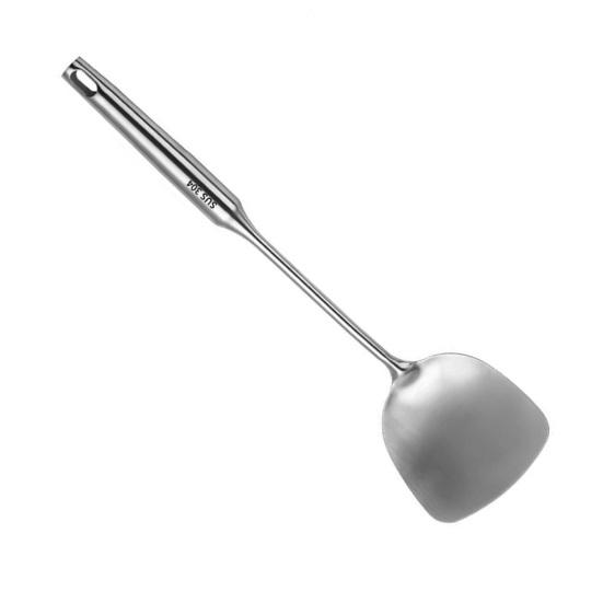 Stainless Steel Spatula Turner Heat-Resistant Soup Ladle Spatula Set Anti-Slip Grip Kitchen Cooking Utensils