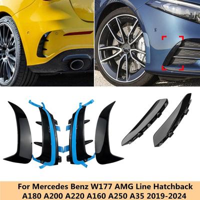 Voor Mercedes Benz A Klasse W177 Hatchback A180 A200 A220 A250 A35 AMG 2019-2025 Zijcanards Achterbumper