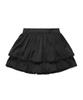 Pluna Studio Silky Lace Frill Skirt Black