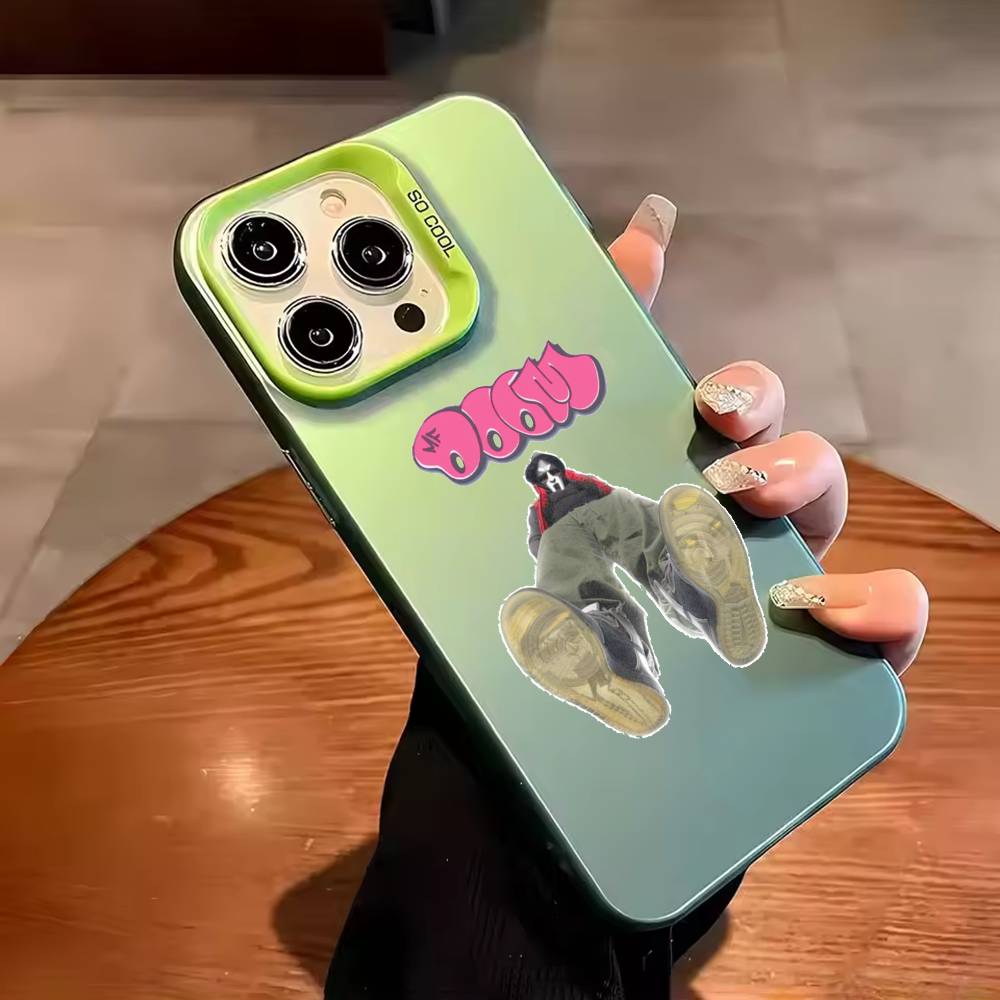 rapper M-MF DOOM Phone Case For iPhone 17,16,15,14,13,12,11,Pro Max,Plus Candy Silver Cover