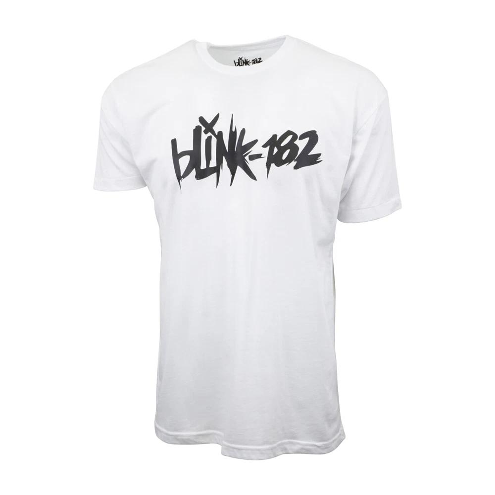 Blink 182 Logo Unisex Adult T Shirt White S