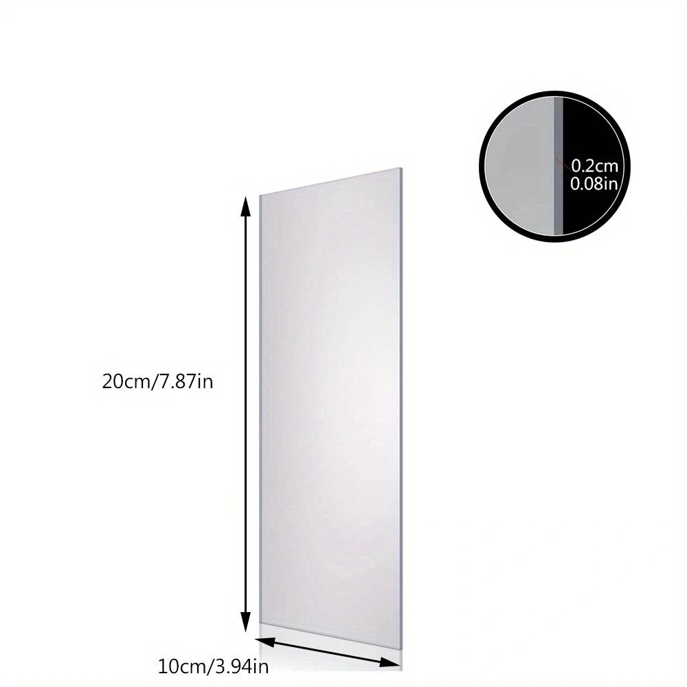 

11.81 and 7.87 Inch Large Transparent Acrylic Cake Scrapers Are Smoother Rectangular Home That Tools Kitchen Accessories