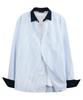 THEDOSI Bold Stripe Contrast Shirt_Light Sky