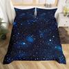 Galaxy Soft Duvet Cover Quen King-Sized Dimensionsd Dimensions Modern Universe Star Print Beding Set Abstract Geometric Comfortable Quilt Cover For