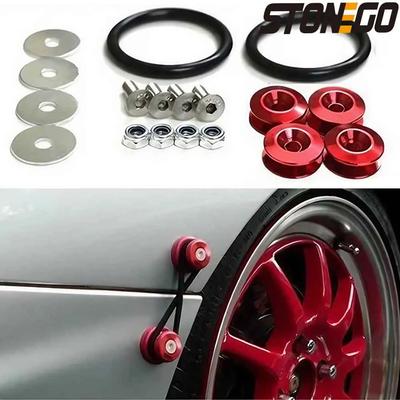 2 Packs (36 Pcs/2 Packs) Car Bumper JDM Quick Release Fasteners for Car Bumper Trunk Fender Hatch Lid Kits.