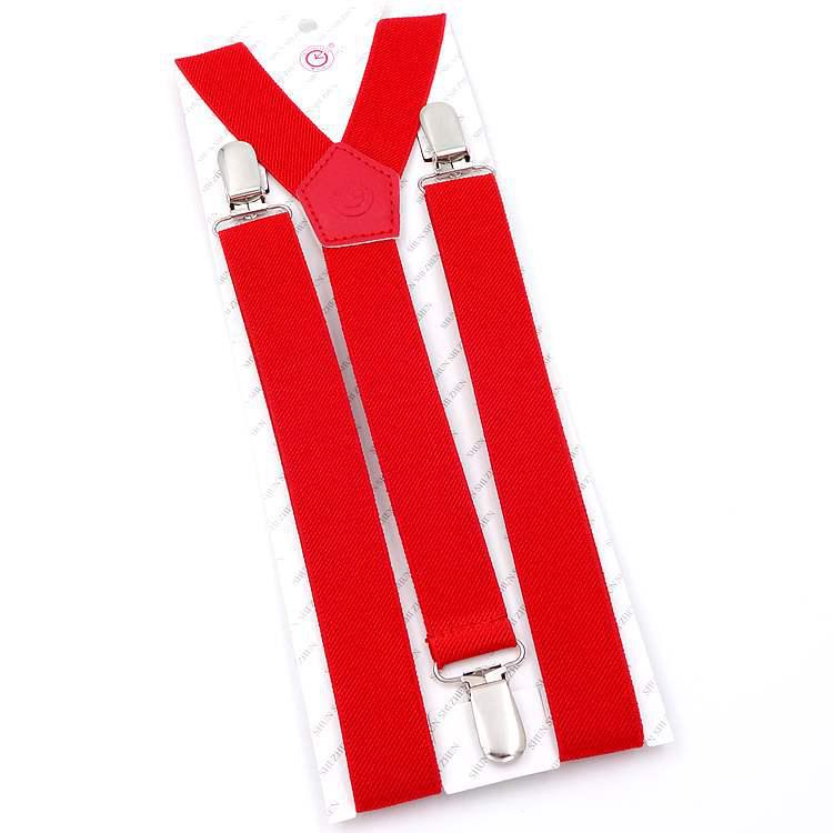 2.5cm Black Women's Suspenders - Versatile Elastic Y-Back with Three Clips, Korean Style