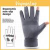 Winter Men Women Warm Leather Touchscreen Gloves For Cycling Driving Delivery