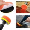 6Pcs Wool Car Polishing Pad Set For Polisher Machine Waxing Polishing Buffing Auto Paint Care Polisher Pads 3/4/5/6/7 Inch