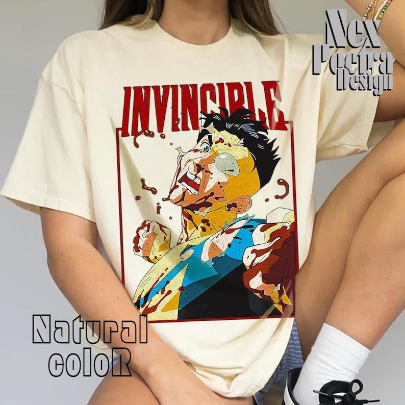 2026 Invincible Thragg Comic Anime Unisex Mark Grayson T-Shirts OmniUnisex T-Shirt Kurzarm Rundhals Lässig Baumwolle Oberteile