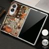 Pumpkin Lantern Ghost Halloween Case For Samsung Galaxy Z Fold 8 Ultra 7 6 5 4 Z Fold8 Fold7 Fold6 Fold5 Luxury Plating Leather Skin Phone Cover